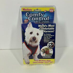 Comfy Control MEDIUM Dog Harness As Seen on TV Chest Size 19.5" - 22" With Leash